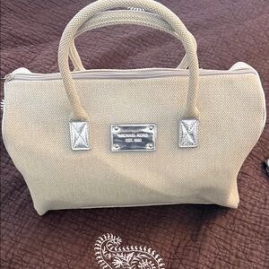 Michael Kors Tan Canvas Satchel